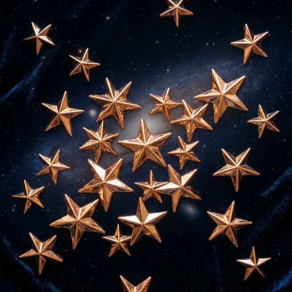 Bronze Chrome Stars