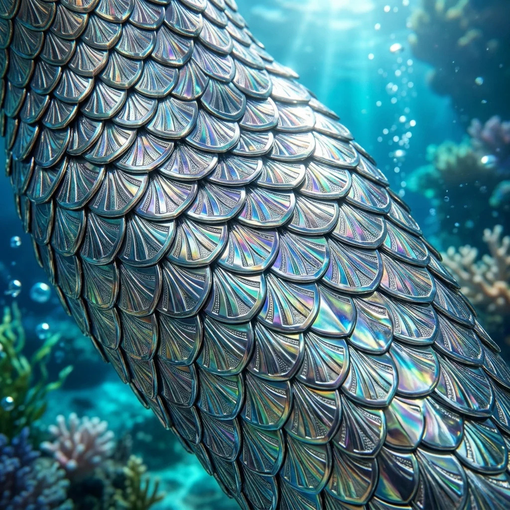 Chrome Mermaid Scales