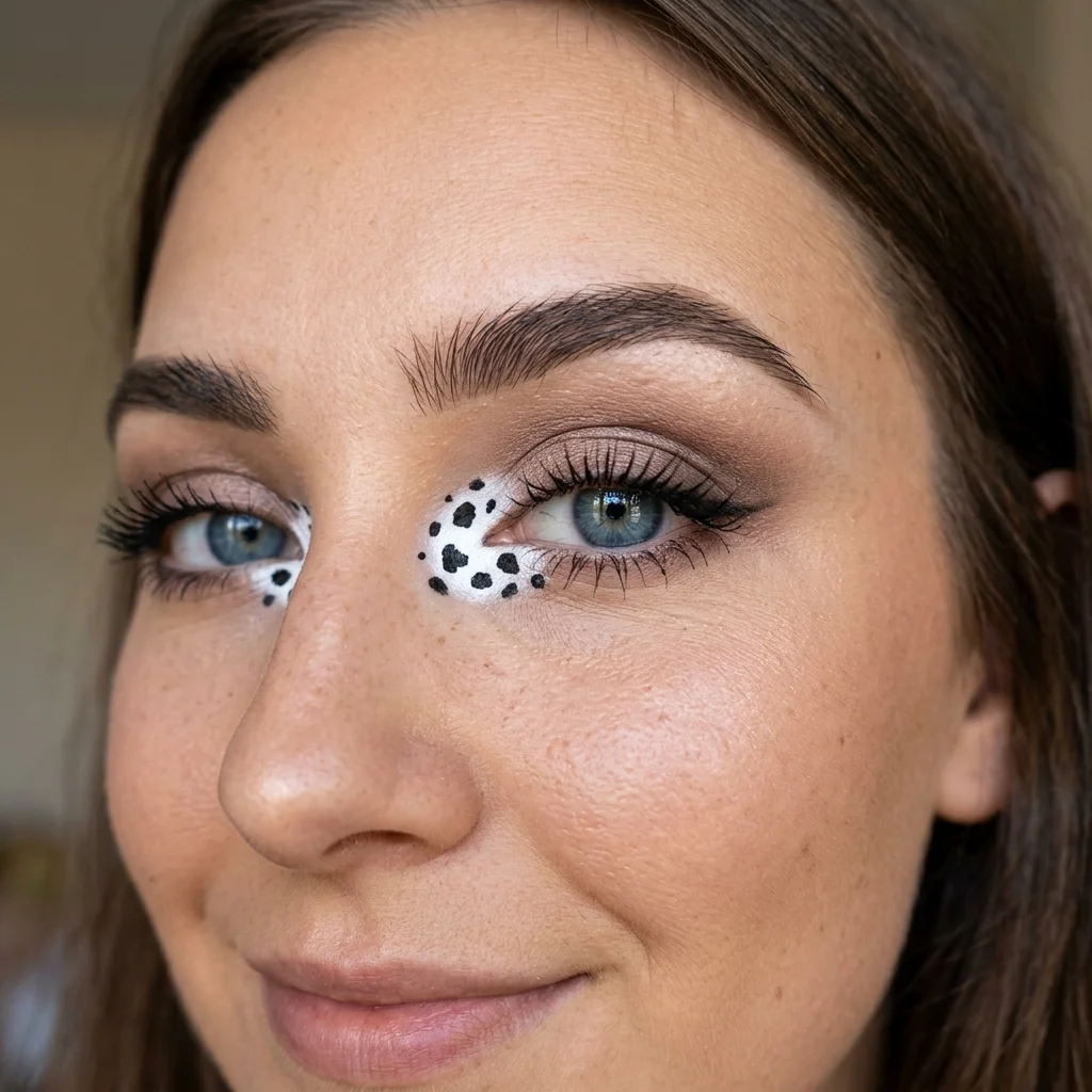 Cow print inner corner highlight