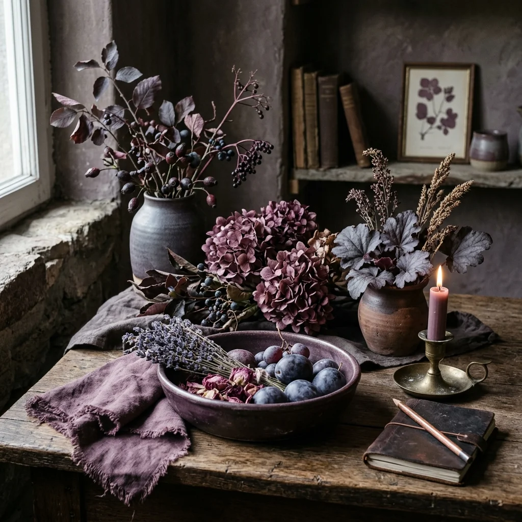 Muted Plum Tones