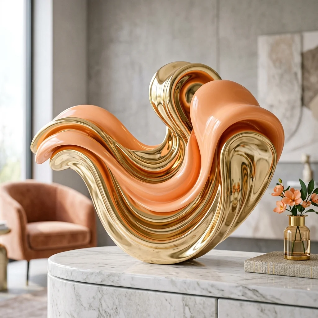 Peach and Gold Chrome