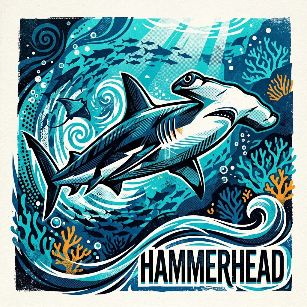 Hammerhead Graphic Art